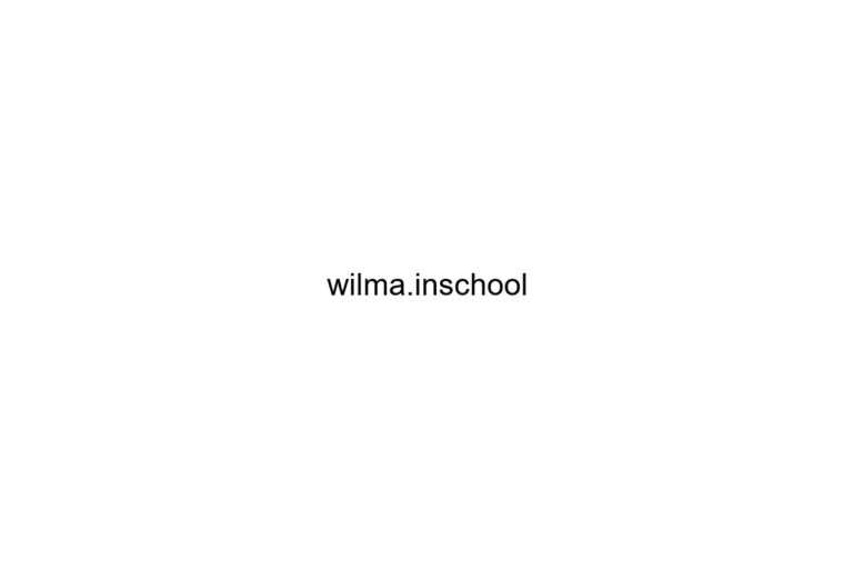 wilma inschool