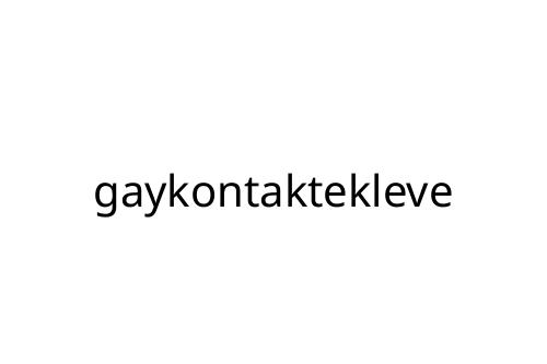 gaykontaktekleve