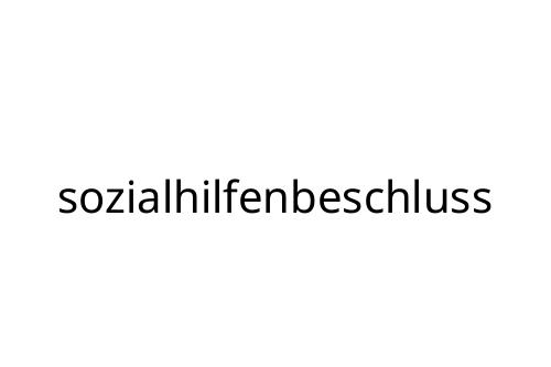 sozialhilfenbeschluss