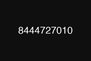 8444727010