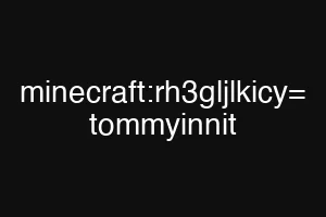minecraft:rh3gljlkicy= tommyinnit