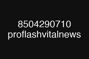 8504290710 proflashvitalnews